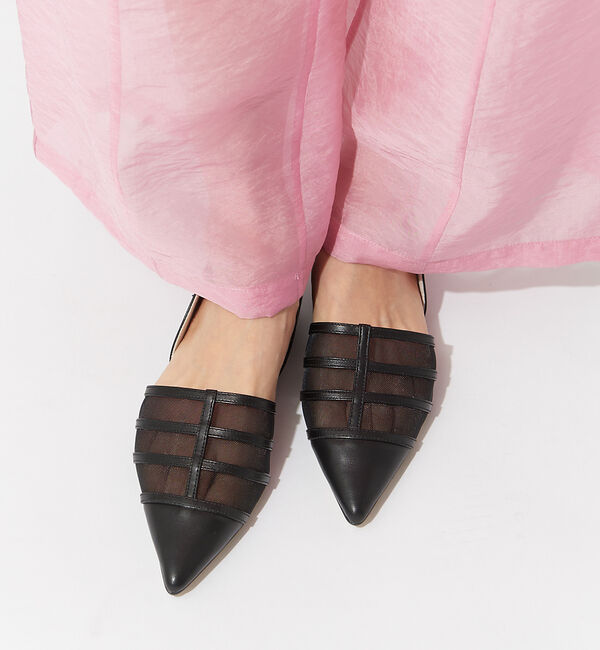 AU BANNISTER「メッシュポインテッドフラットパンプス」|パンプス|