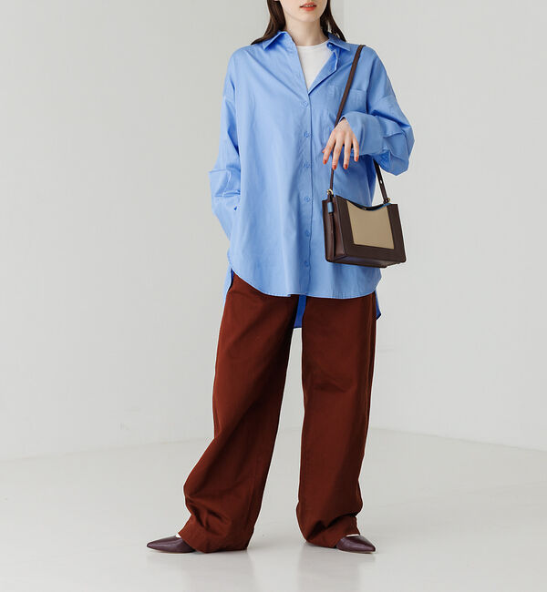 LOWELL things「【LEE掲載】Trench/レザーフラップショルダーBAG」|ショルダー・メッセンジャー|