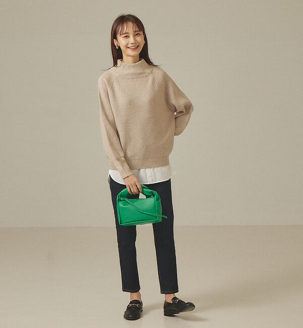 abahouse mavie「モックネックプルオーバー」|ニット・セーター|