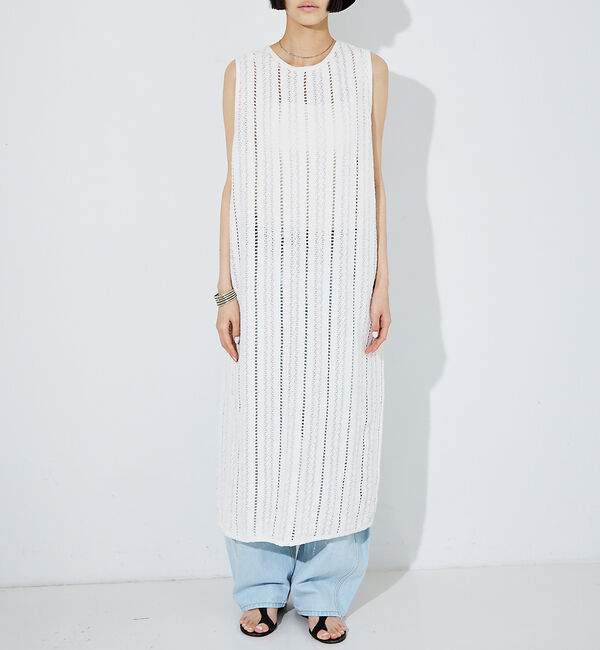 NOMINE「【iocus】ストライプレースバックオープントップス」|ワンピース|