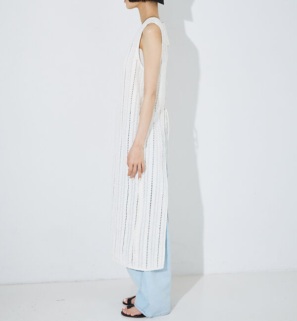 NOMINE「【iocus】ストライプレースバックオープントップス」|ワンピース|