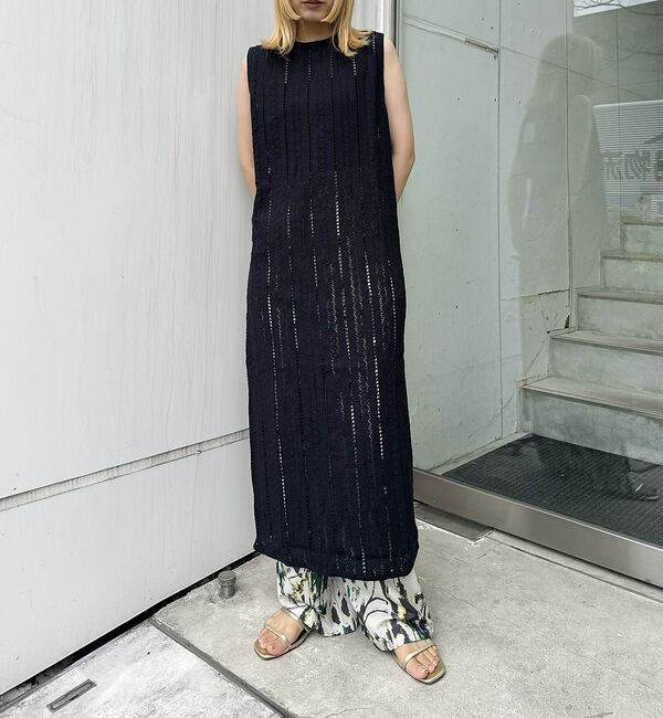 NOMINE「【iocus】ストライプレースバックオープントップス」|ワンピース|