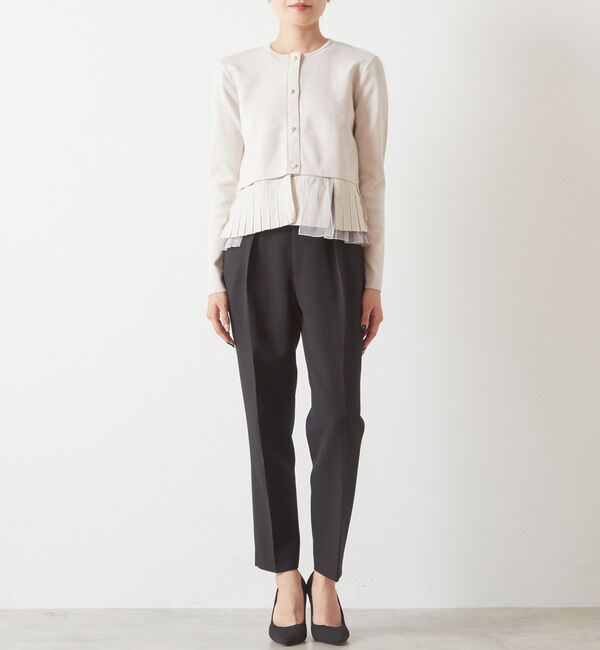 TIARA「《一部別注カラー》【MARILYN MOON/マリリンムーン】パールボタンカーディガン」|カーディガン|