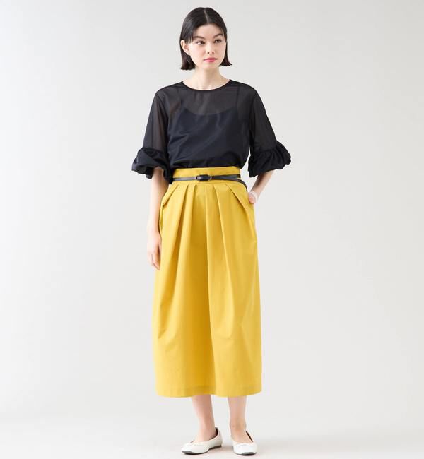 TIARA「フリルトリミングチュールブラウス 」|Tシャツ・カットソー|