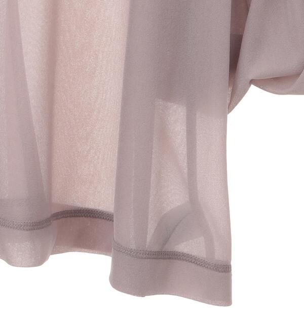 TIARA「フリルトリミングチュールブラウス 」|Tシャツ・カットソー|