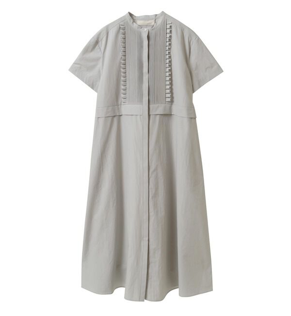 TIARA「【MARILYN MOON/マリリンムーン】フロントフリルワンピース（4252-179）」|ワンピース|ライトグレー