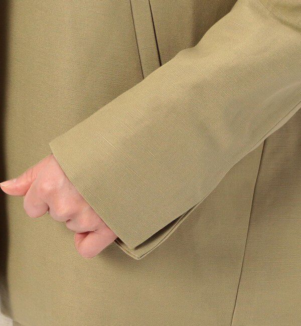 Liesse「リネン混ジャケット」|ノーカラージャケット|