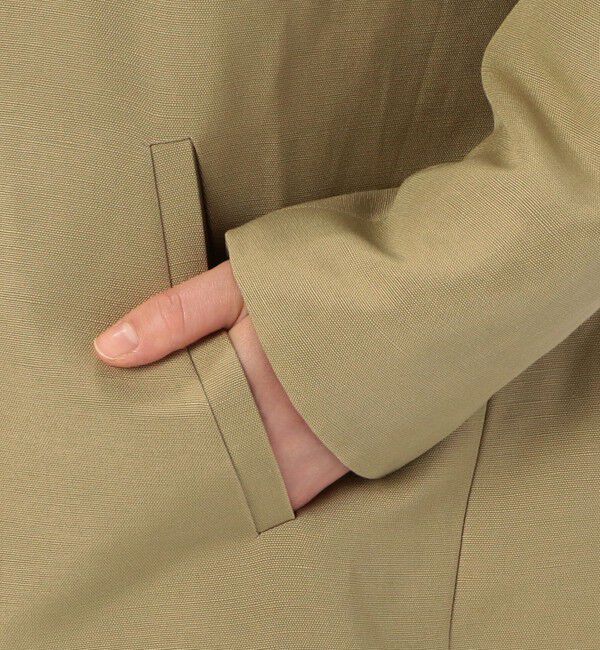 Liesse「リネン混ジャケット」|ノーカラージャケット|