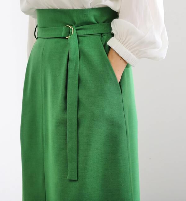 Liesse「ベルテッドロングタイトスカート（セットアップ対応可）」|スカート|