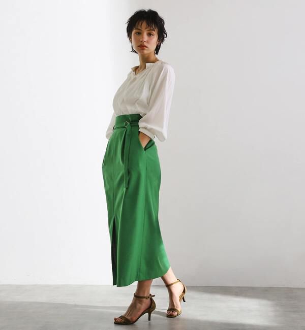 Liesse「ベルテッドロングタイトスカート（セットアップ対応可）」|スカート|