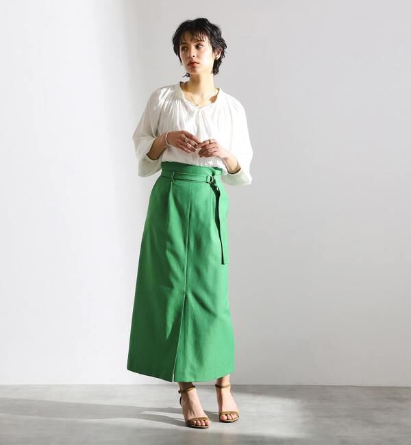 Liesse「ベルテッドロングタイトスカート（セットアップ対応可）」|スカート|