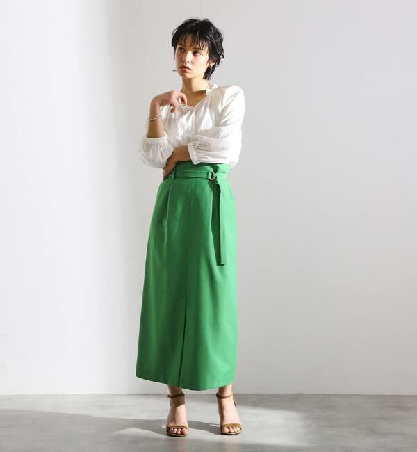 Liesse「ベルテッドロングタイトスカート（セットアップ対応可）」|スカート|