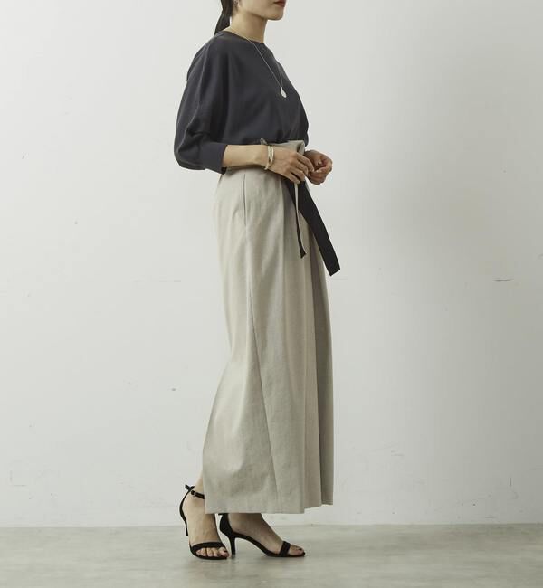 Liesse「バイカラーリボンスカート」|スカート|