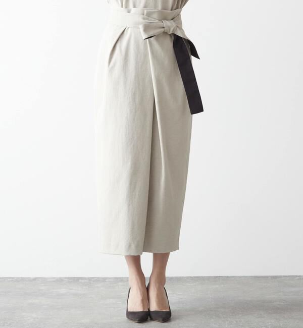 Liesse「バイカラーリボンスカート」|スカート|