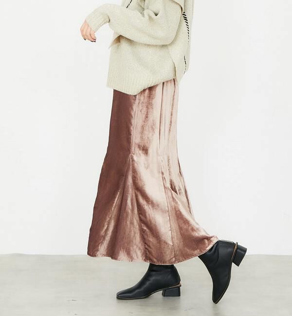 Soffitto「ベロアマーメイドスカート」|スカート|
