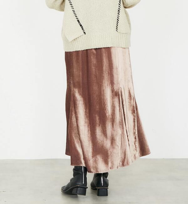Soffitto「ベロアマーメイドスカート」|スカート|