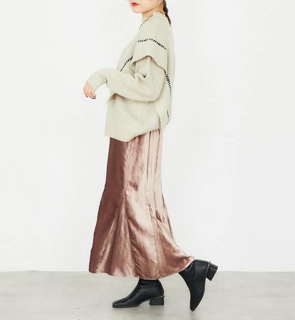 Soffitto「ベロアマーメイドスカート」|スカート|