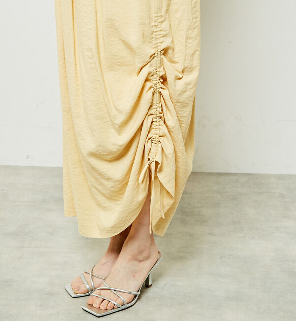 Soffitto「アシンメトリーサイドギャザースカート」|スカート|