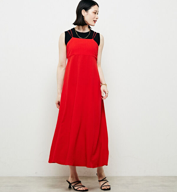 SOFFITTO「バックデザインキャミワンピース」|ワンピース|