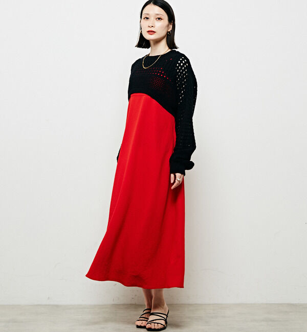 SOFFITTO「バックデザインキャミワンピース」|ワンピース|