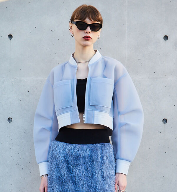 Soffitto「シアーショート丈MA-1」|ブルゾン・スタジャン|