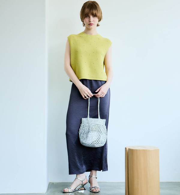 SOFFITTO「シルバービジュー付ニット」|ニット・セーター|