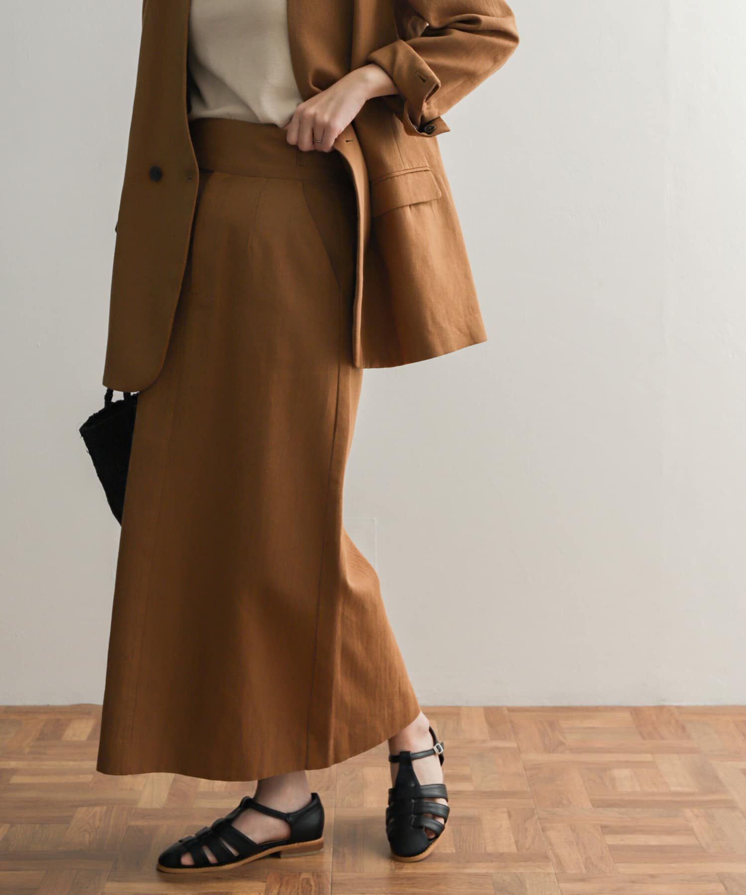 URBAN RESEARCH DOORS「コットンリネングルカスカート」|スカート|