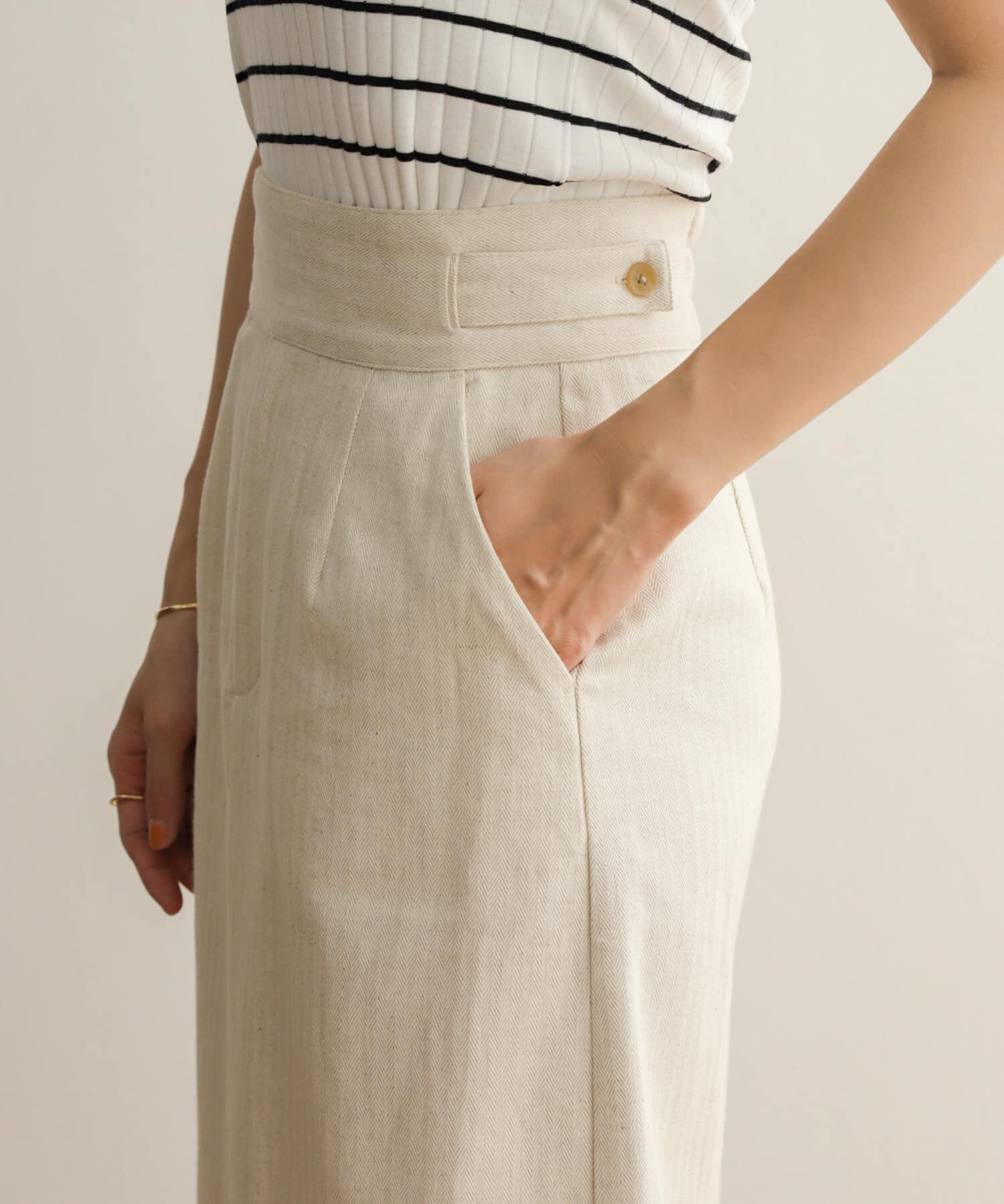 URBAN RESEARCH DOORS「コットンリネングルカスカート」|スカート|
