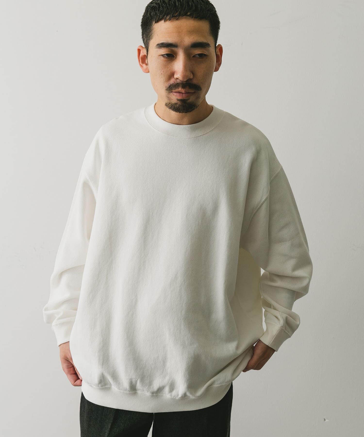 URBAN RESEARCH DOORS「裏起毛鹿の子プルオーバー」|Tシャツ・カットソー|