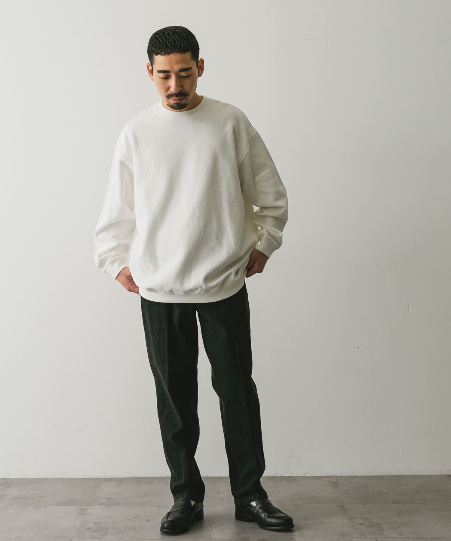 URBAN RESEARCH DOORS「裏起毛鹿の子プルオーバー」|Tシャツ・カットソー|