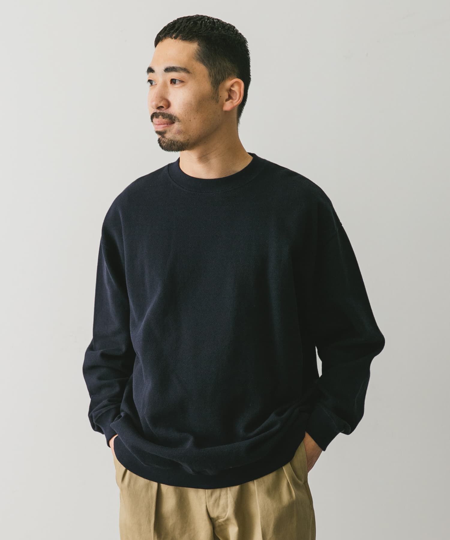 URBAN RESEARCH DOORS「裏起毛鹿の子プルオーバー」|Tシャツ・カットソー|