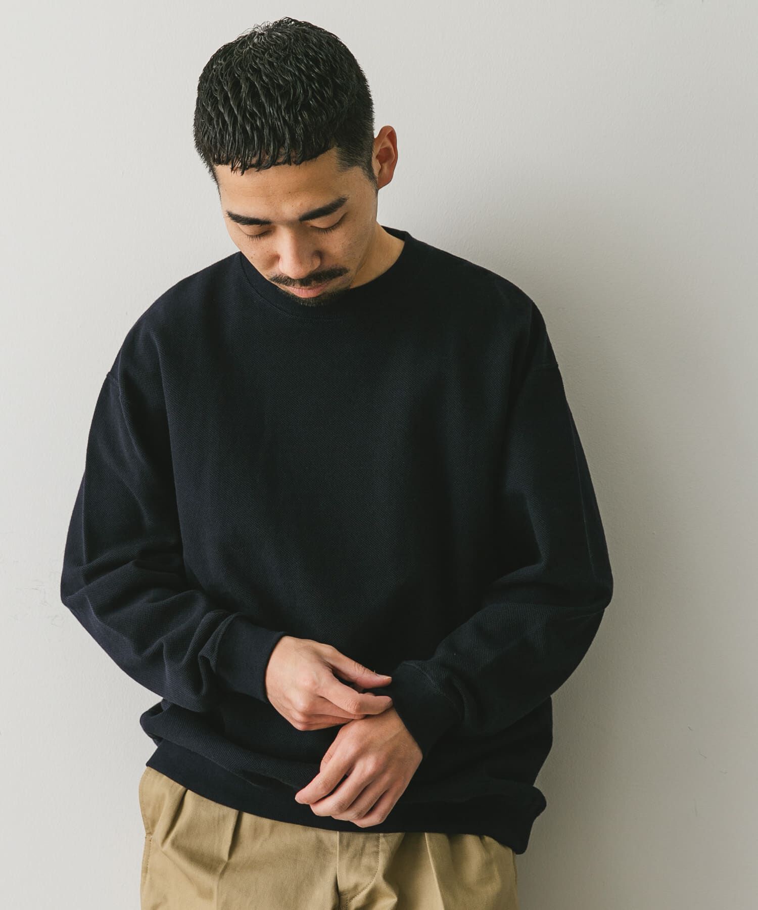 URBAN RESEARCH DOORS「裏起毛鹿の子プルオーバー」|Tシャツ・カットソー|