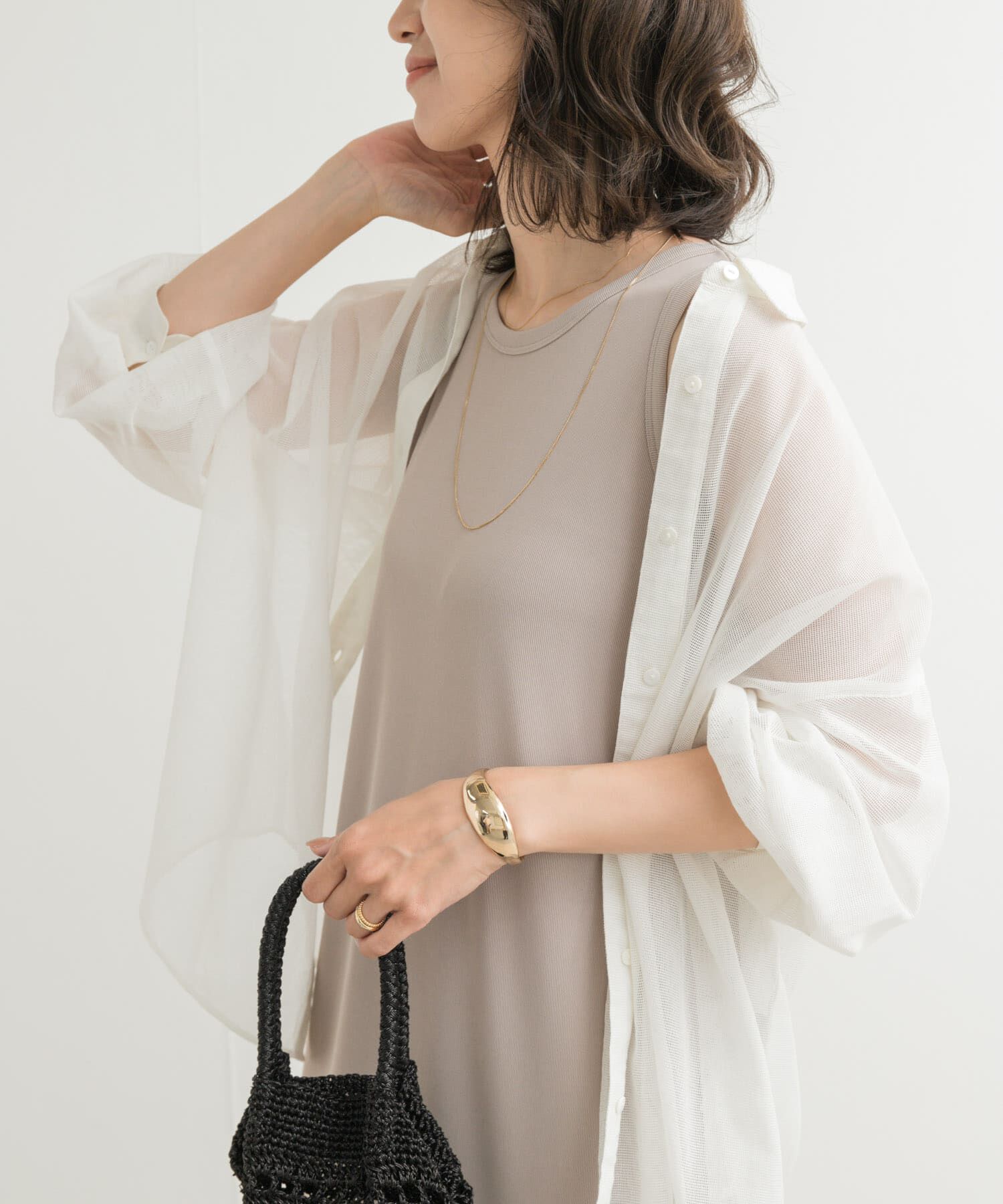 URBAN RESEARCH DOORS「『UVカット/吸水速乾/接触冷感』2WAYタンクトップワンピース」|ワンピース|