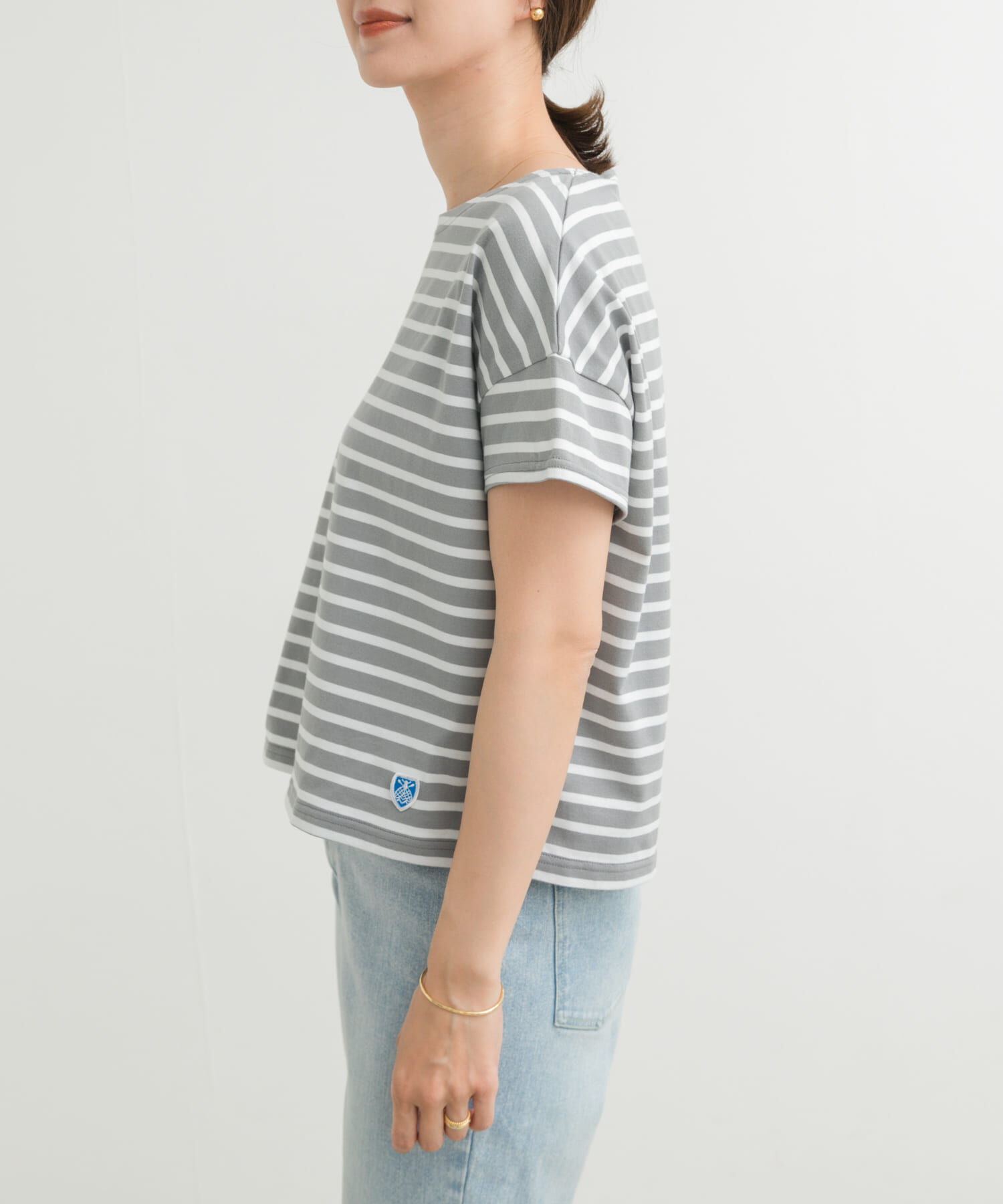 URBAN RESEARCH DOORS「ORCIVAL　BOAT NECK SHORT-SLEEVE PULLOVER」|Tシャツ・カットソー|