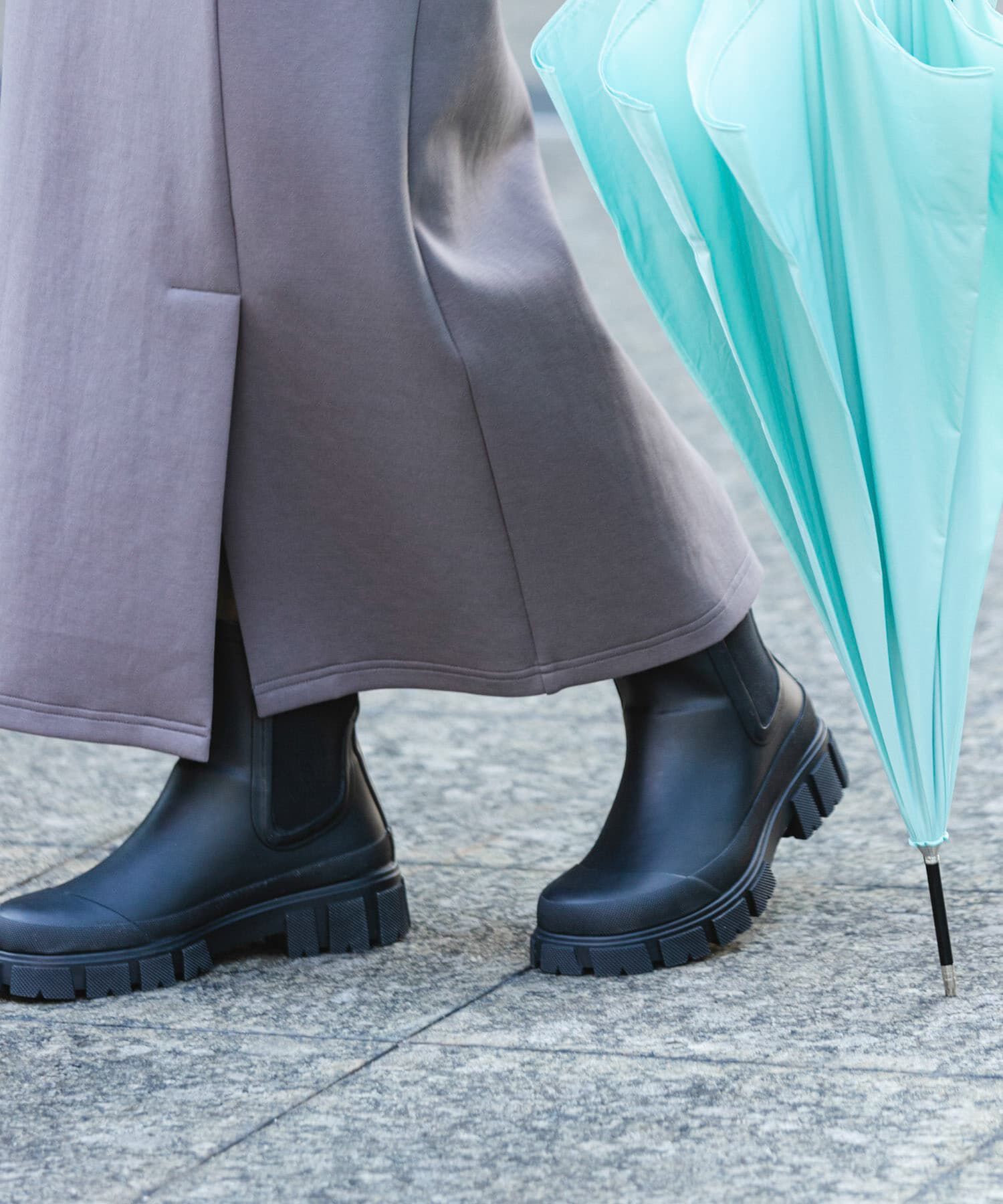 RODE SKO「厚底サイドゴアラバーブーツ」|レインシューズ|