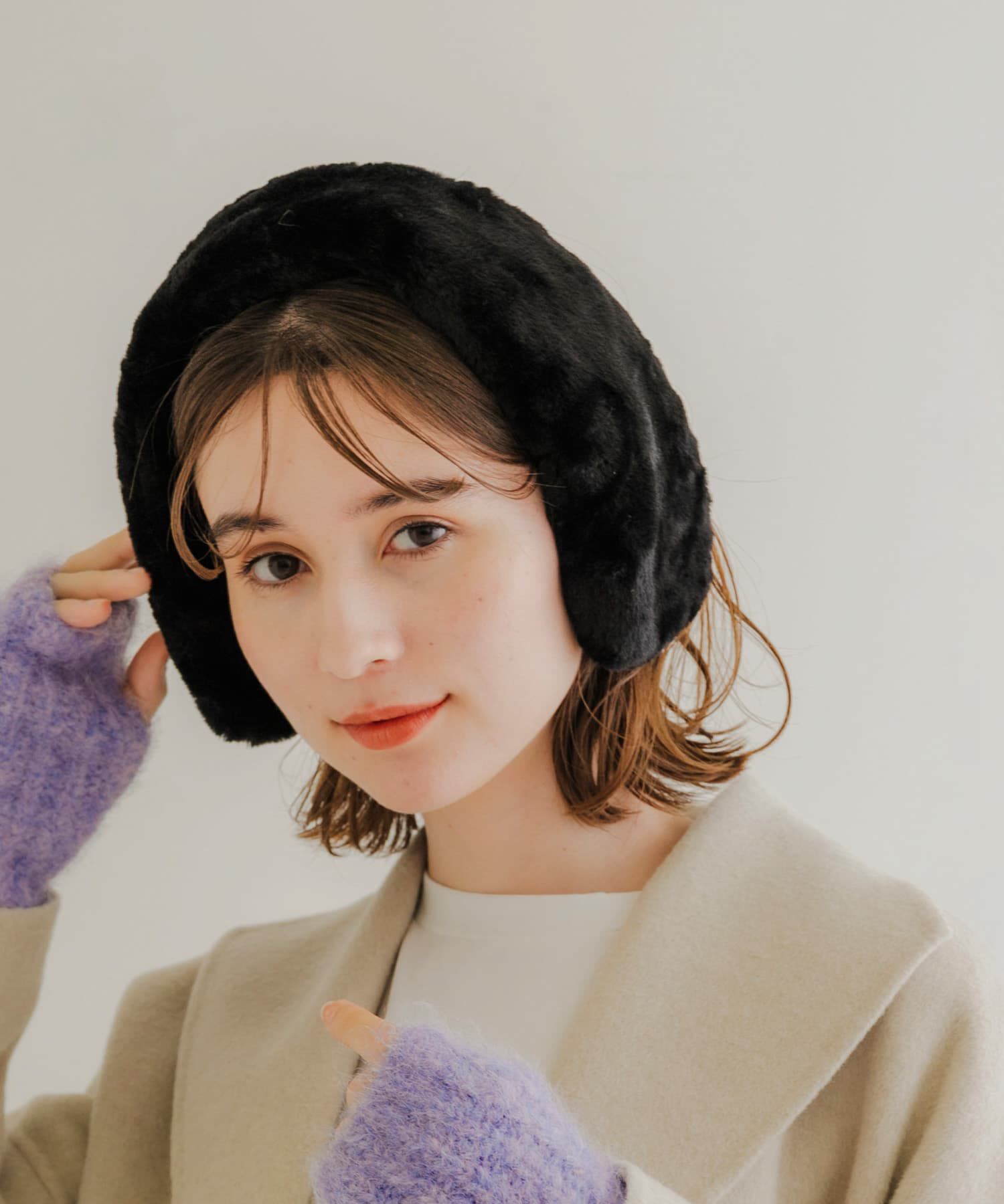 SMELLY「エコファーイヤーマフ」|イヤーマフ|