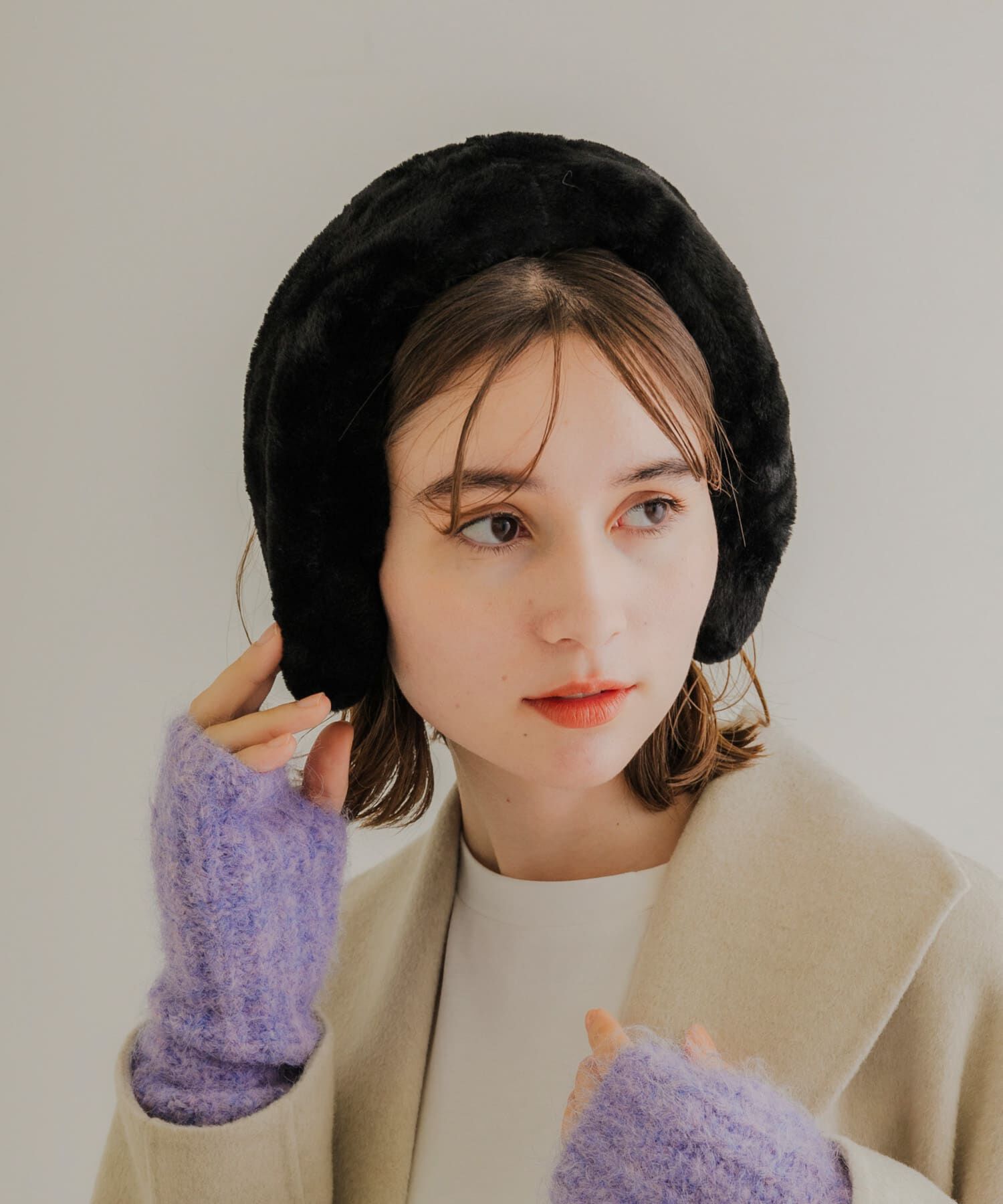 SMELLY「エコファーイヤーマフ」|イヤーマフ|