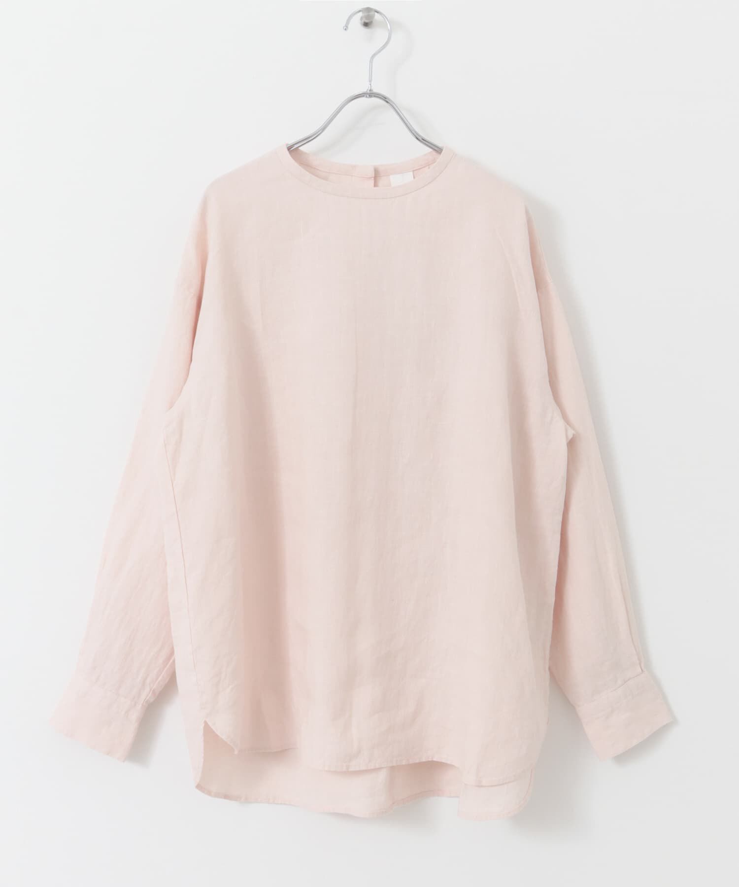 かぐれ「リネンクルーネックプルオーバー」|シャツ・ブラウス|