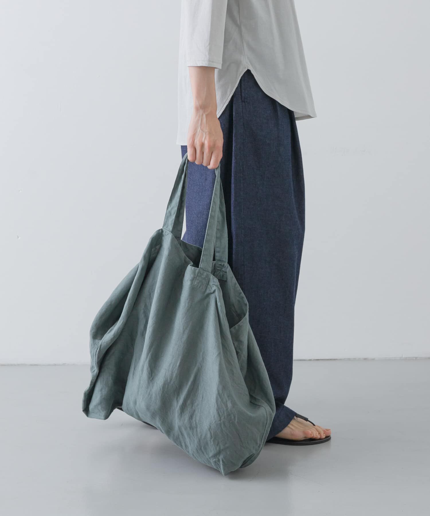 かぐれ「リネンビッグトートバッグ」|トートバッグ|