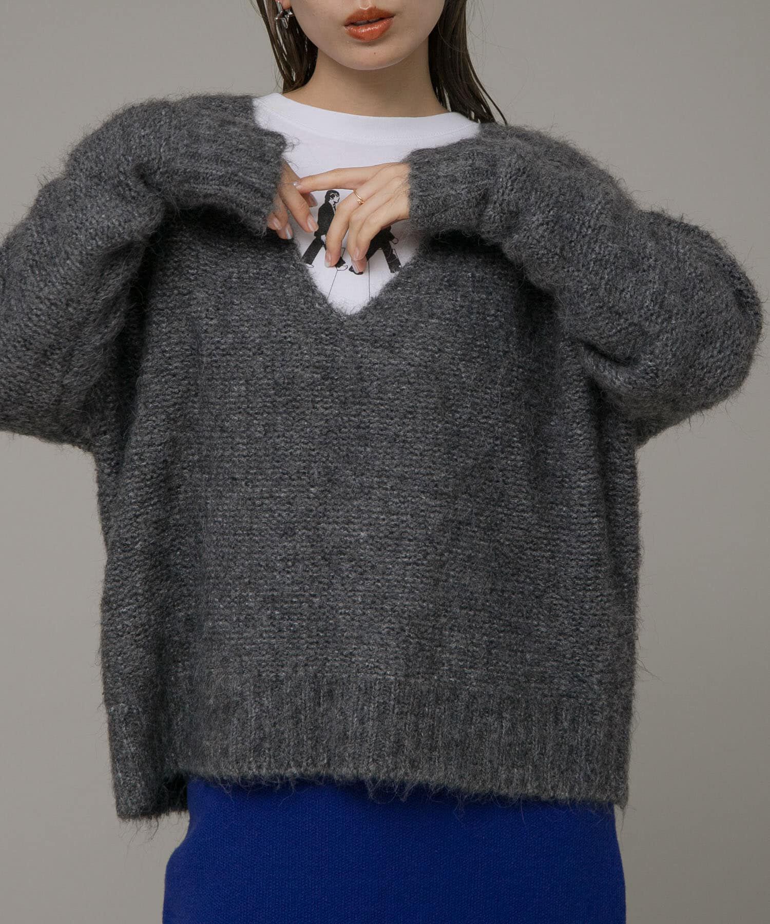 Sonny Label 「ディープVネックプルオーバー」|ニット・セーター|