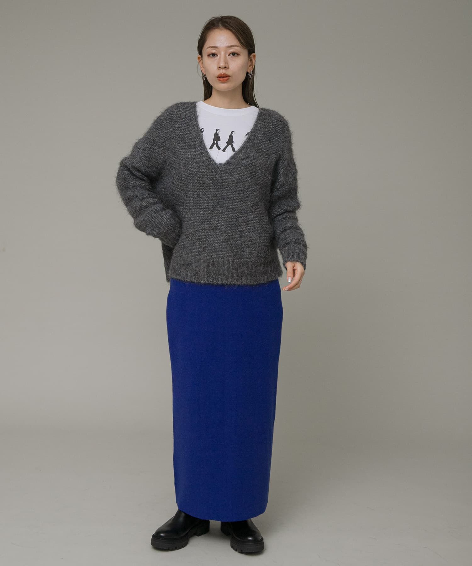 Sonny Label 「ディープVネックプルオーバー」|ニット・セーター|