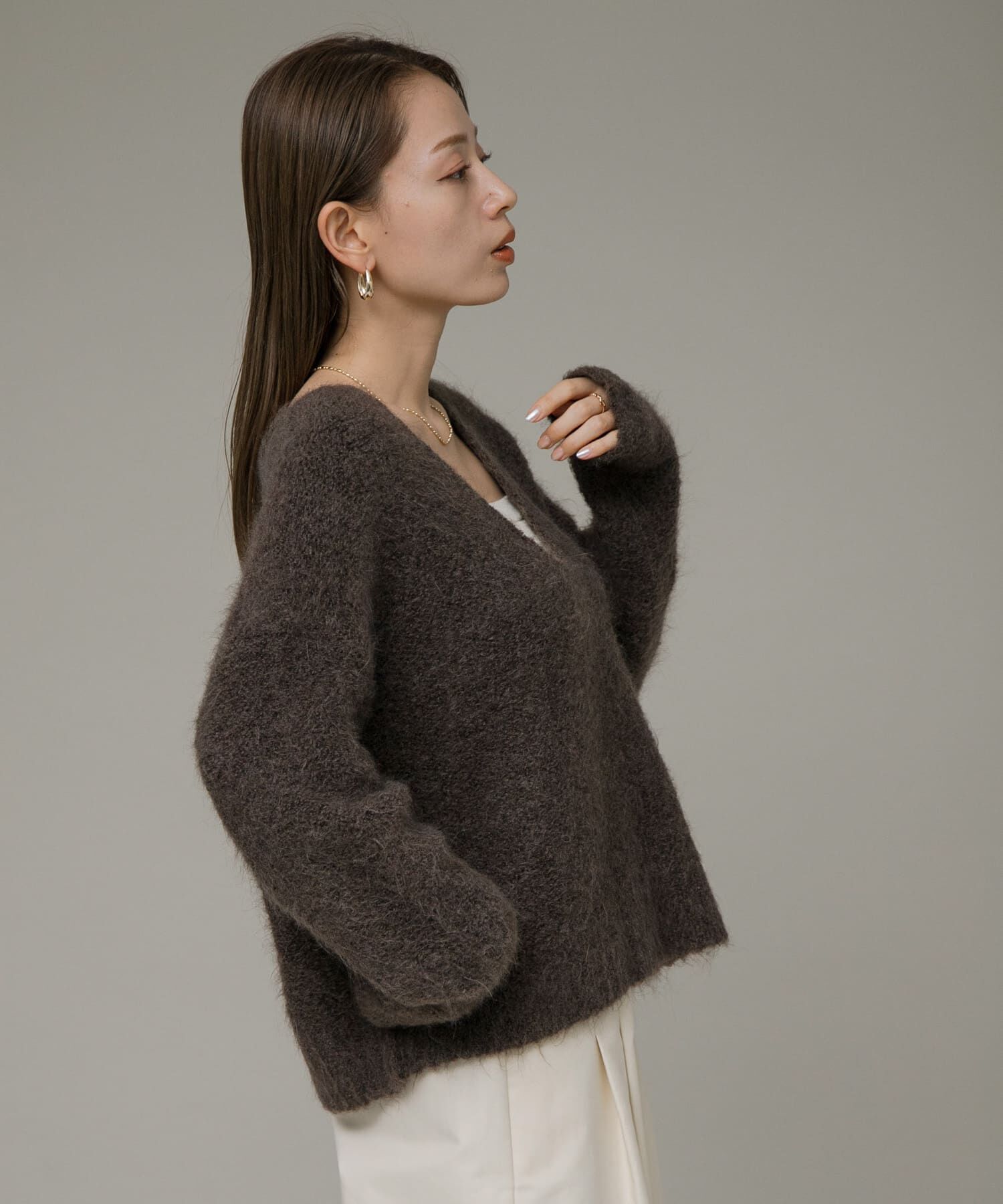 Sonny Label 「ディープVネックプルオーバー」|ニット・セーター|