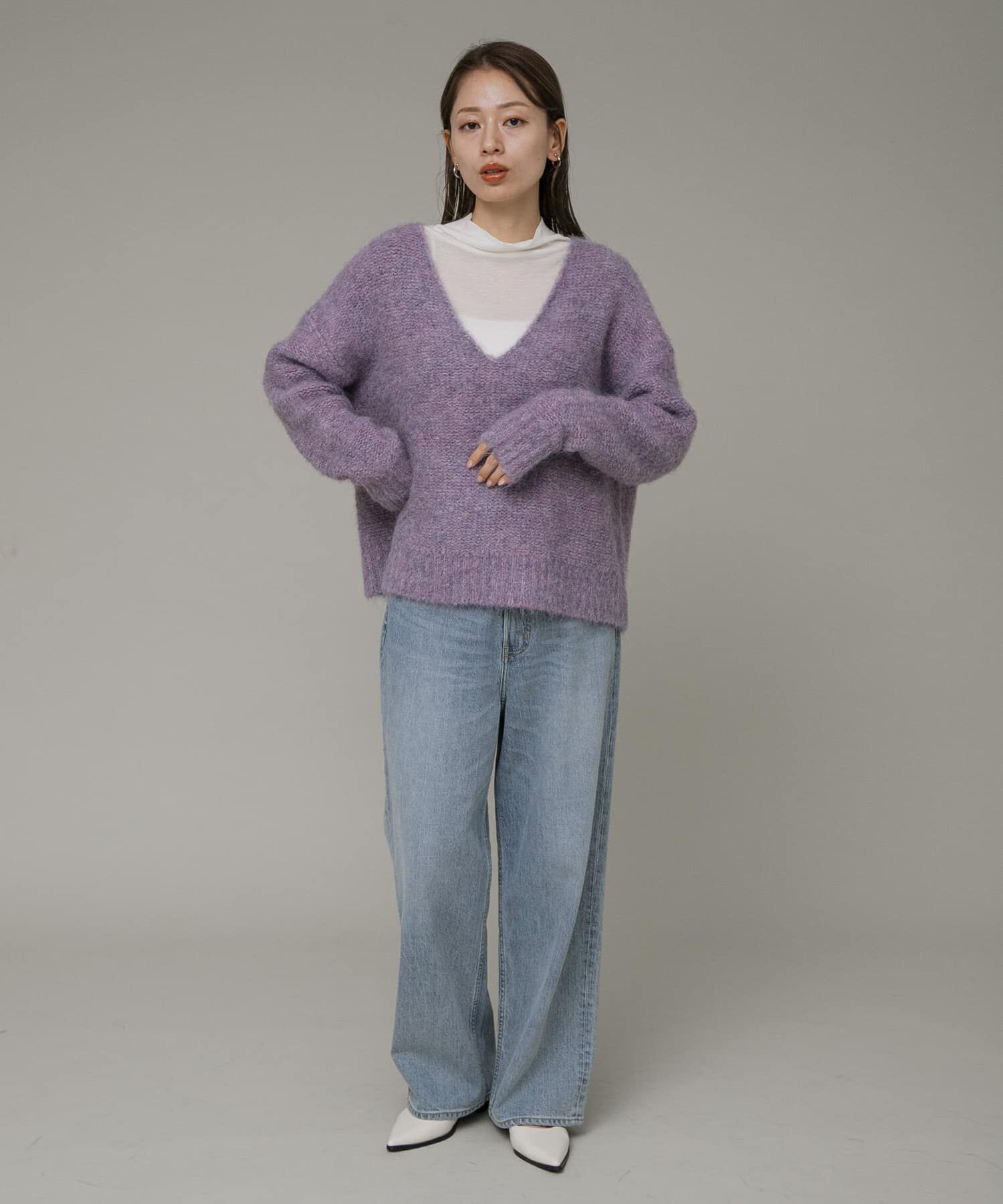 Sonny Label 「ディープVネックプルオーバー」|ニット・セーター|