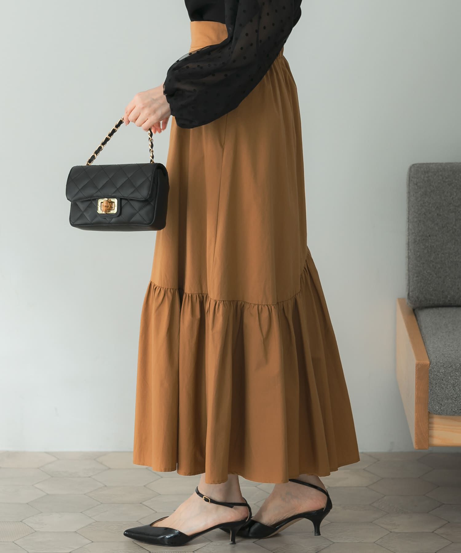 URBAN RESEARCH ROSSO「切替ボリュームスカート」|スカート|