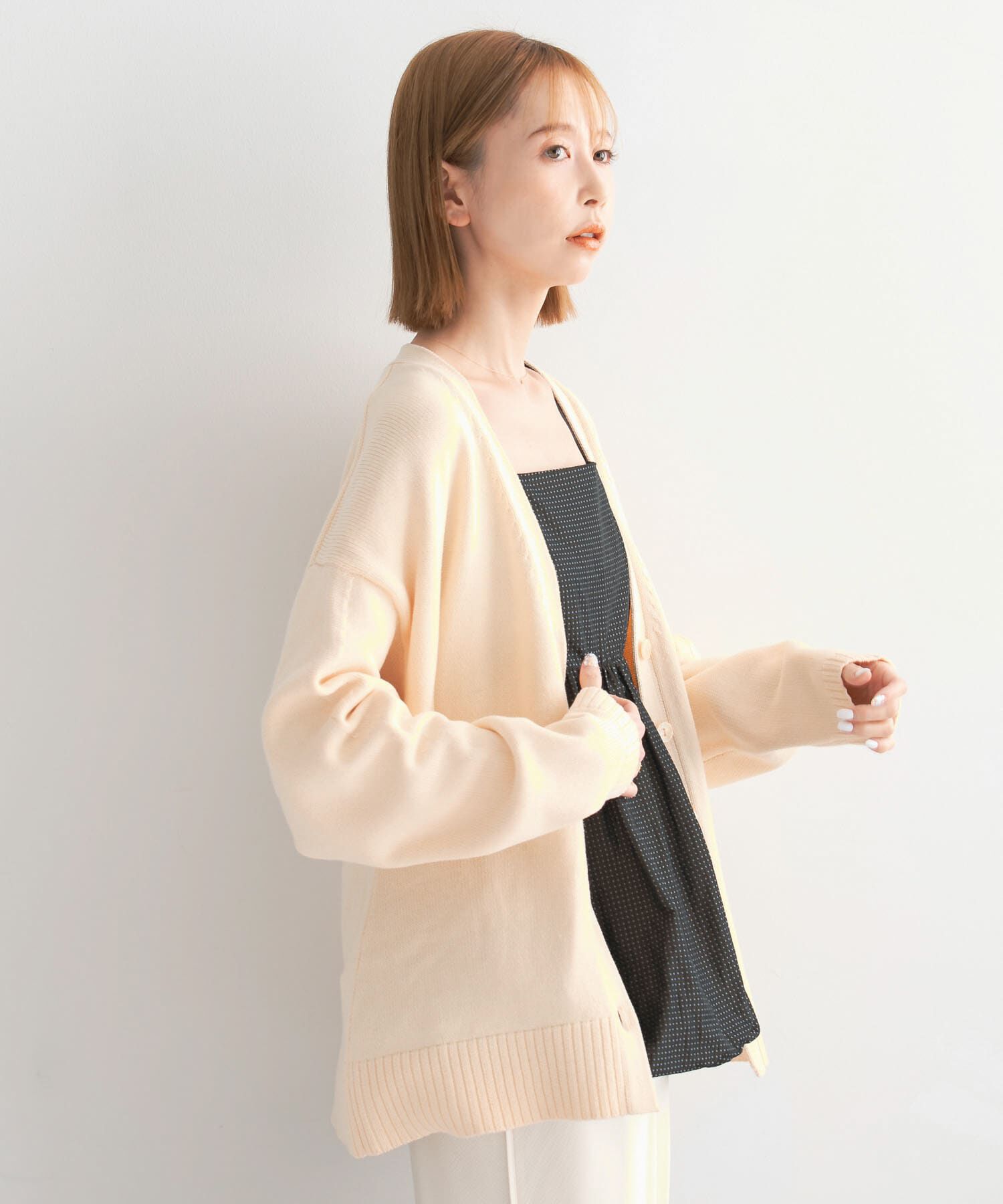 URBAN RESEARCH ROSSO「ウエストシェイプカーディガン」|カーディガン|