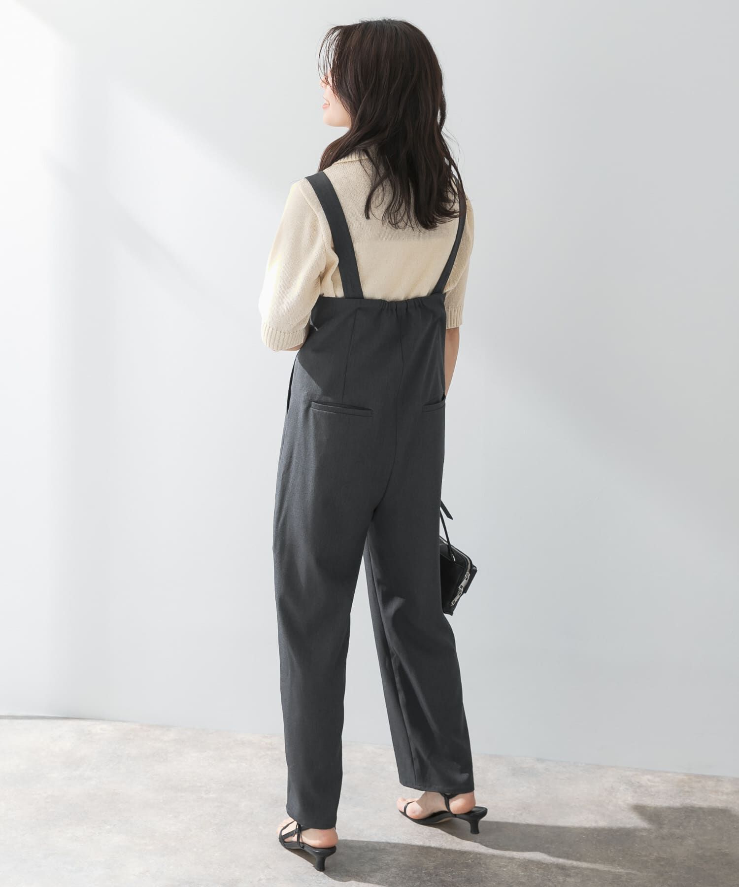 URBAN RESEARCH ROSSO「F by ROSSO　イージーケアワイドストレートオールインワン」|スカート|