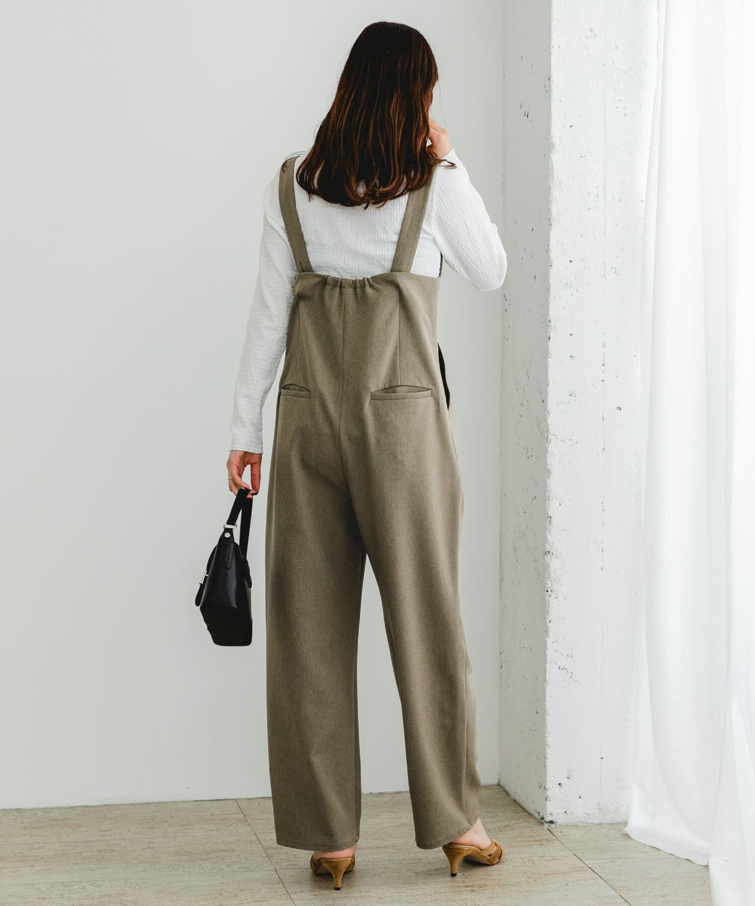 URBAN RESEARCH ROSSO「F by ROSSO　イージーケアワイドストレートオールインワン」|スカート|