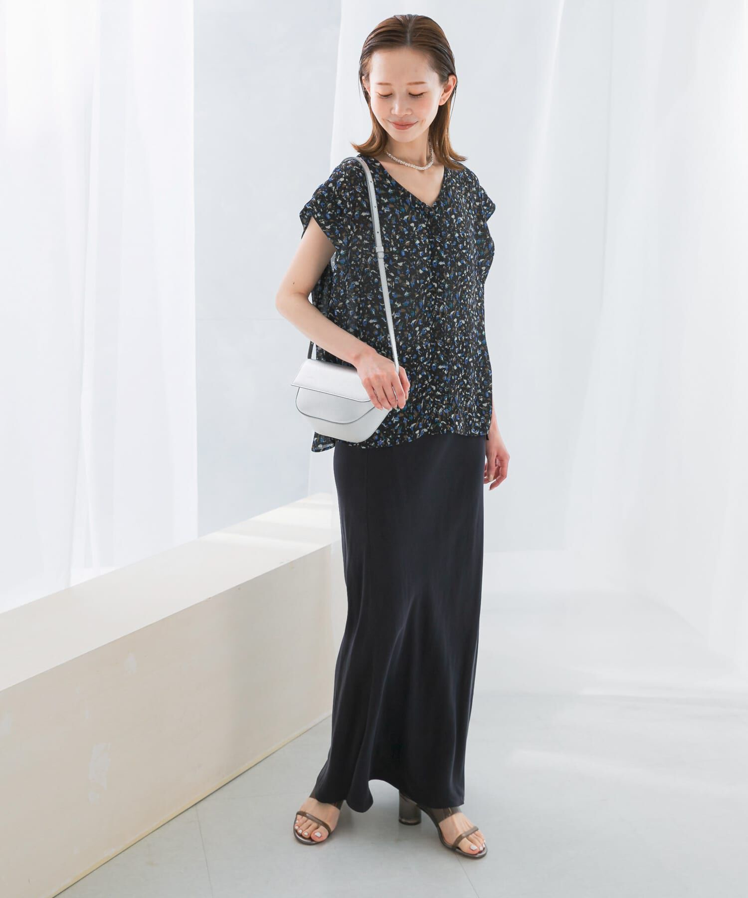 URBAN RESEARCH ROSSO「フラワープリントブラウス」|シャツ・ブラウス|