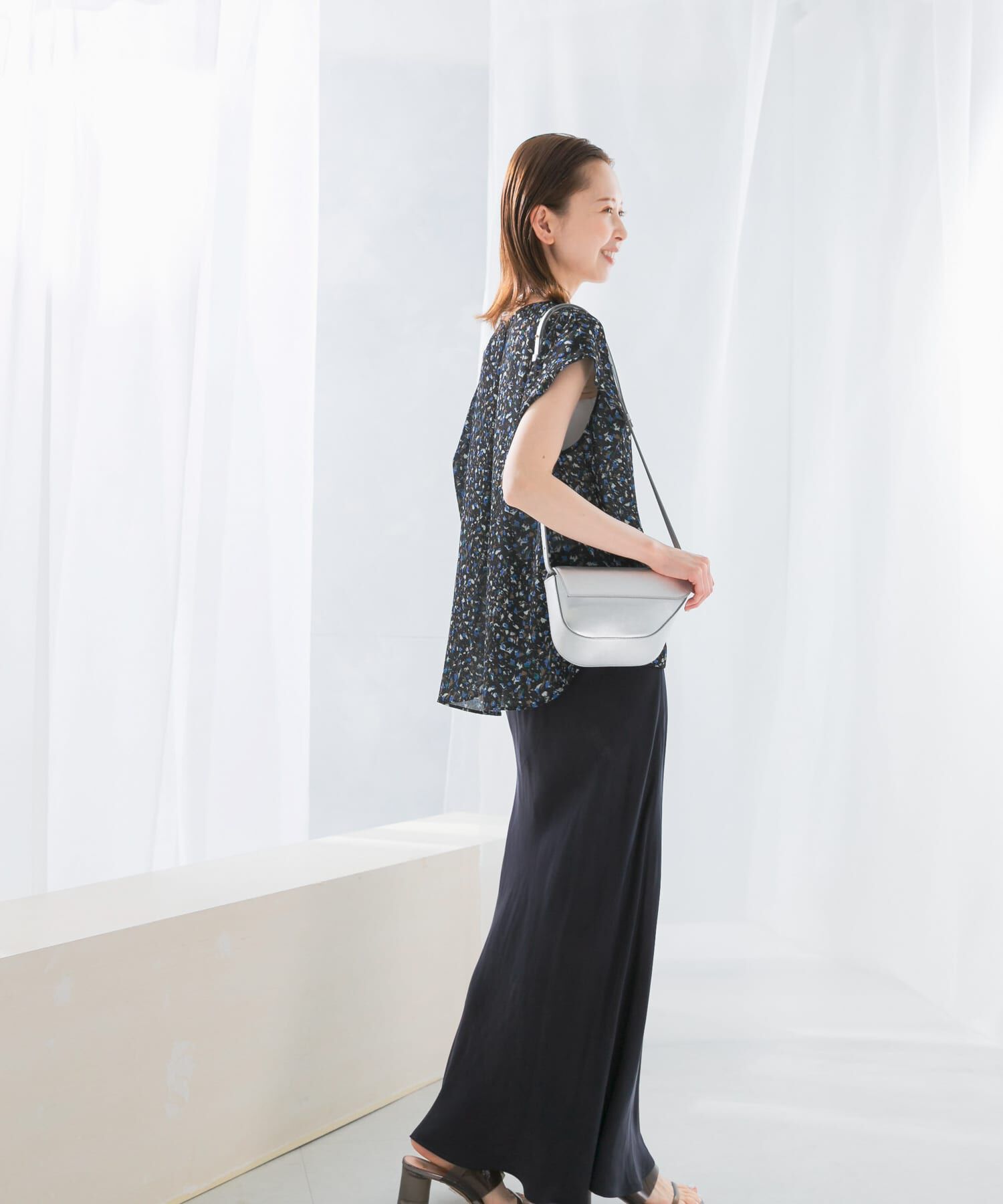 URBAN RESEARCH ROSSO「フラワープリントブラウス」|シャツ・ブラウス|