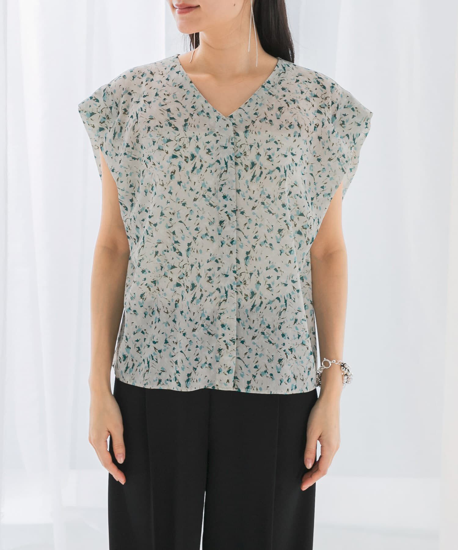 URBAN RESEARCH ROSSO「フラワープリントブラウス」|シャツ・ブラウス|